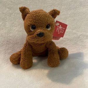 5” Russ Berrie Mini Luv Pets”Brewster” Brown Dog Beanie Plush w/Original Tags!